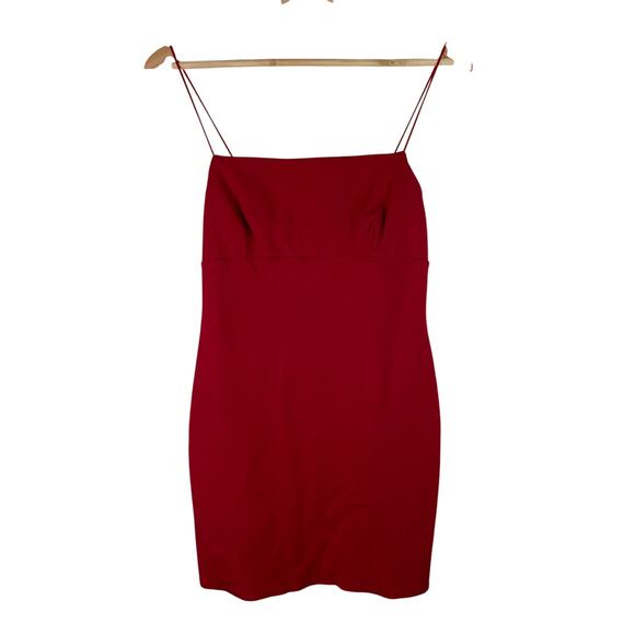 Urban Outfitters Women's Size M Red Strapless Stretch Mini Bodycon Dress - Picture 1 of 6